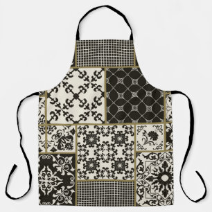 Majolica tile Islamic motifs. Apron