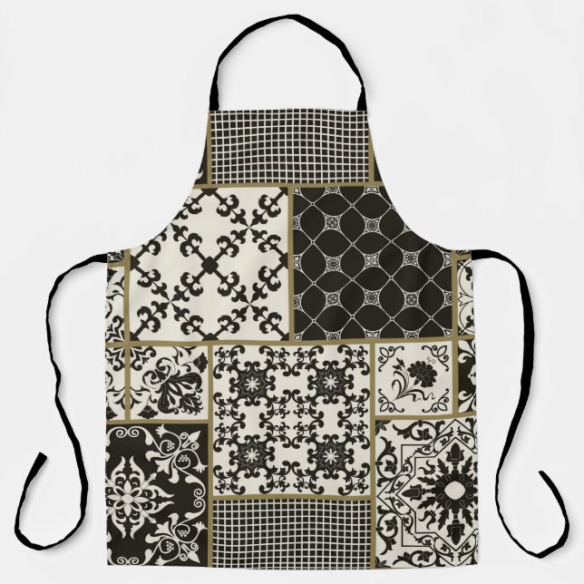 Majolica tile Islamic motifs. Apron (Front)