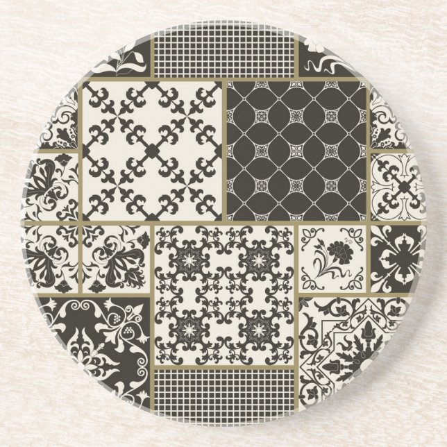 Majolica tile Islamic motifs. Coaster (Front)