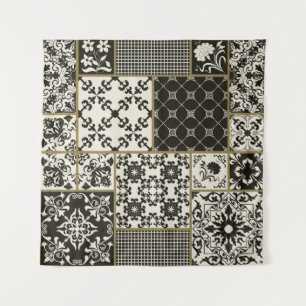 Majolica tile Islamic motifs. Tapestry