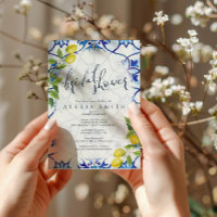 Majolica tuiles nuptiale invitation Sicilien