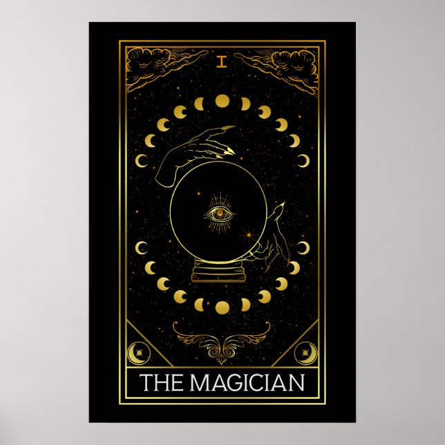 Major Arcana The Magician Tarot Card  Poster (Front)
