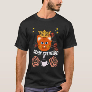 Major Cattitude Cat Humour T-Shirt