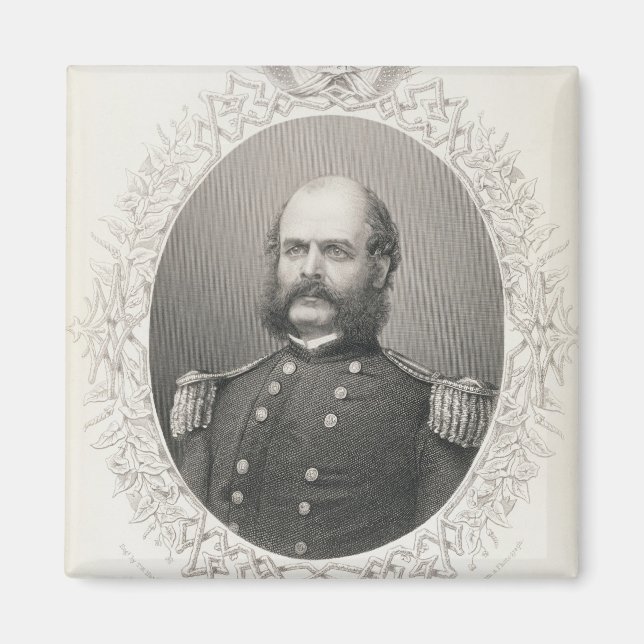 Major General Ambrose Everett Burnside Magnet (Front)