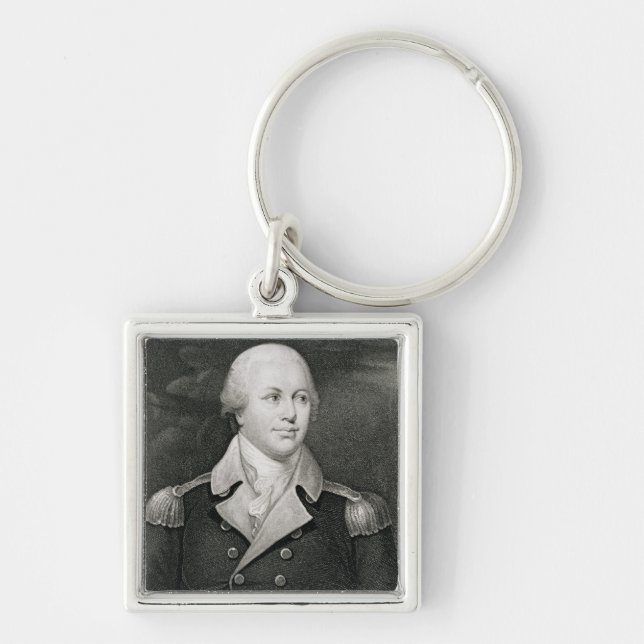 Major General Nathaniel Greene (1742-86), engraved Keychain (Front)