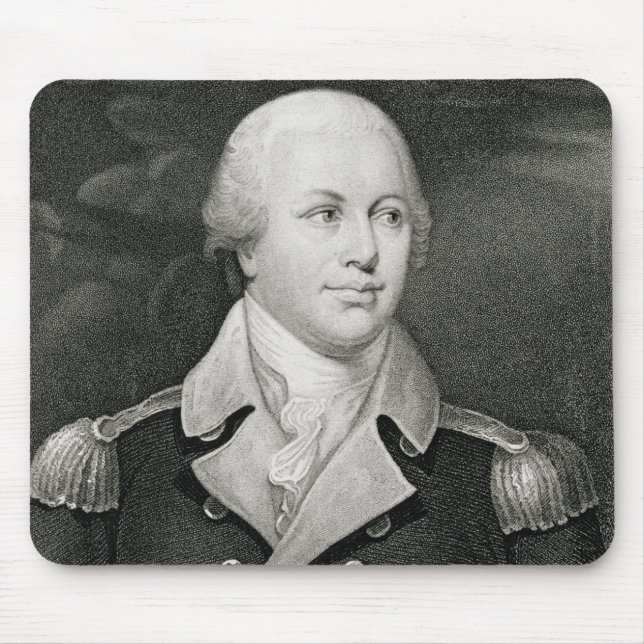 Major General Nathaniel Greene (1742-86), engraved Mouse Pad (Front)