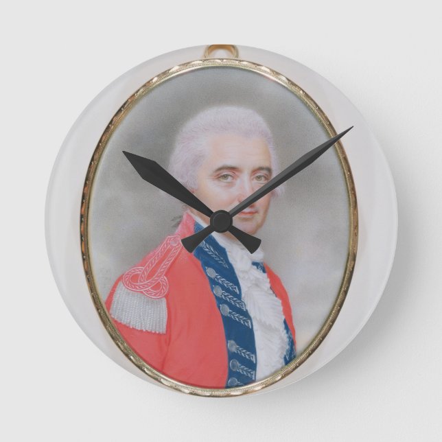 Major General Sir Barry Close (d.1813) 1794 (w/c a Round Clock (Front)