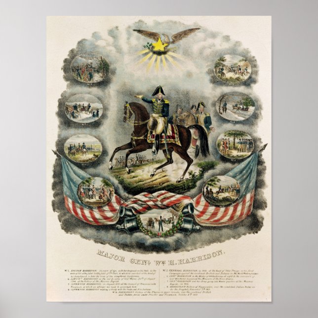 Major General William Henry Harrison, c.1813 Poster (Front)