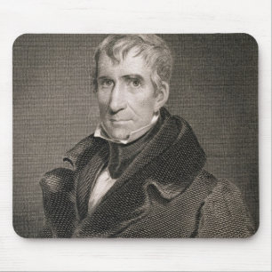 Major General William Henry Harrison, engraved by Mouse Pad