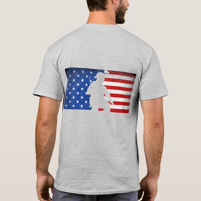 "MAJOR LEAGUE AMERICAN INFANTRY" T-Shirt (Back)