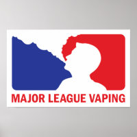 Major League Vaping Logo Vaper Custom Poster Print