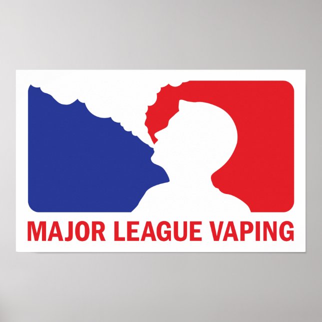 Major League Vaping Logo Vaper Custom Poster Print (Front)