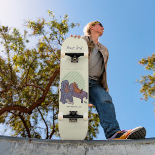 Major Loser Cartoon 8" Pale Yellow Skateboard