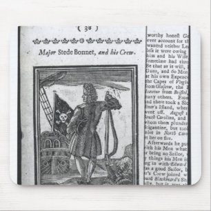 Major Stepe Bonnet, from 'Histories and Lives Mouse Pad