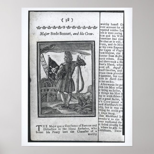 Major Stepe Bonnet, from 'Histories and Lives Poster (Front)