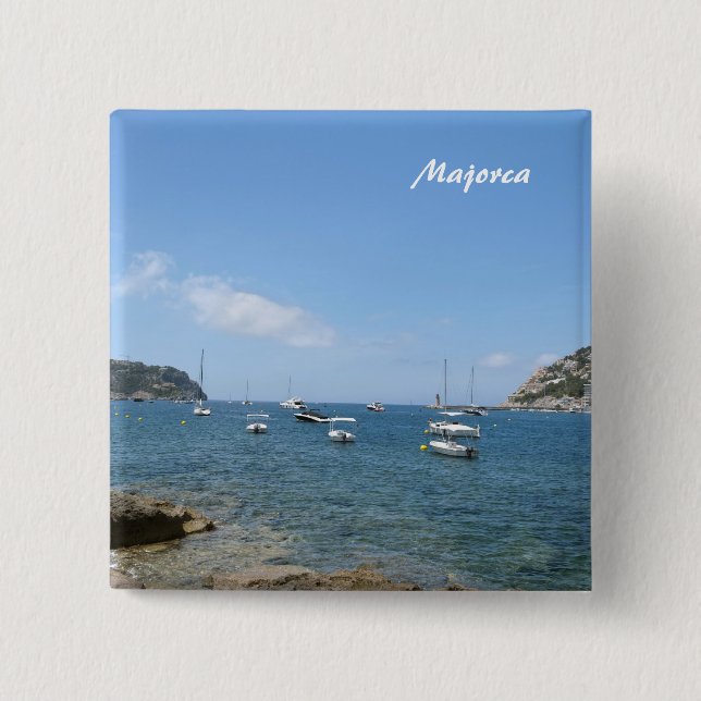 Majorca 2 Inch Square Button (Front)
