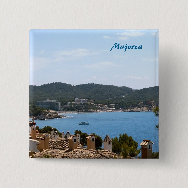 Majorca 2 Inch Square Button (Front)