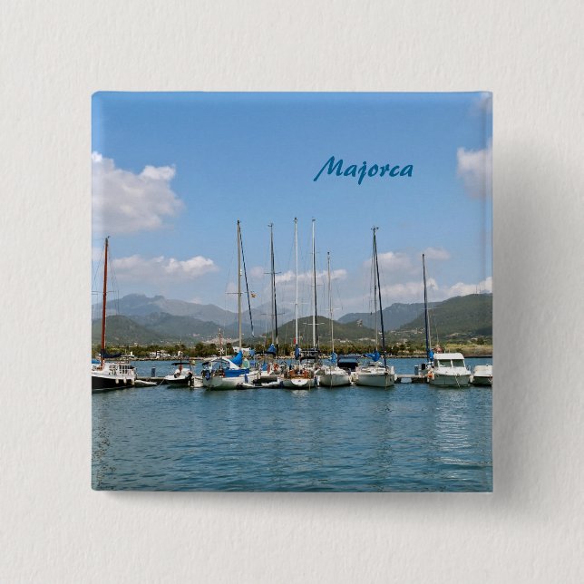 Majorca 2 Inch Square Button (Front)