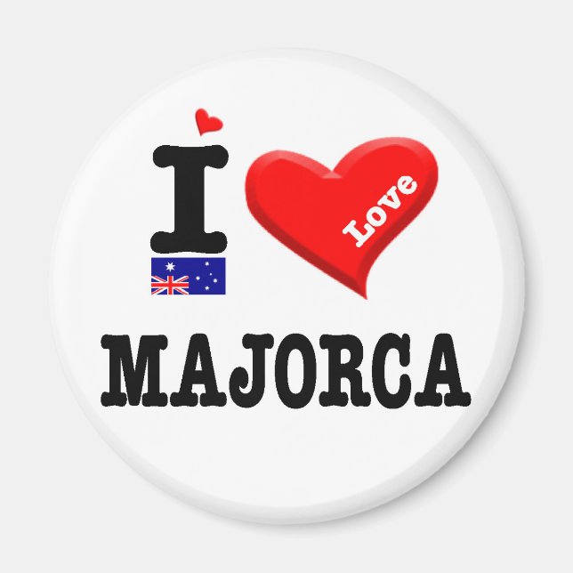 MAJORCA - I Love Magnet (Front)