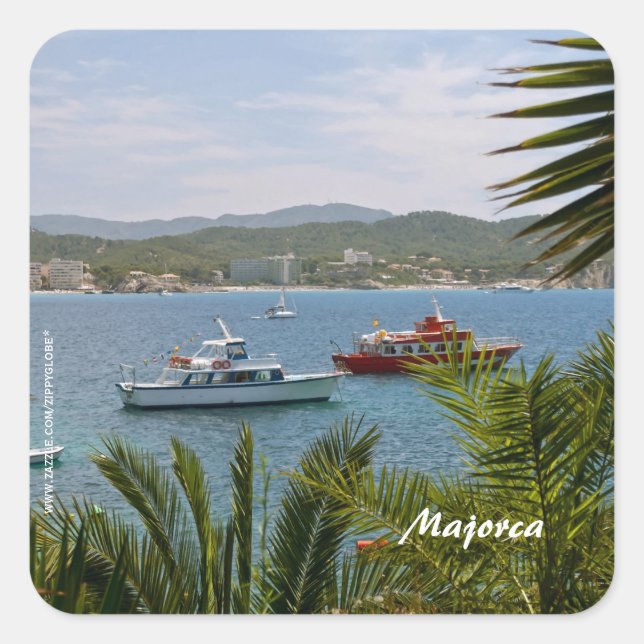 Majorca Square Sticker (Front)