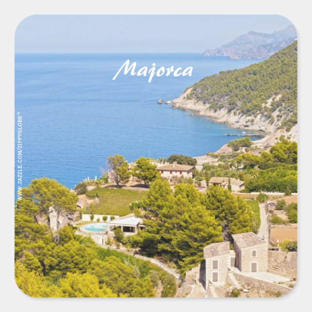 Majorca Square Sticker (Front)