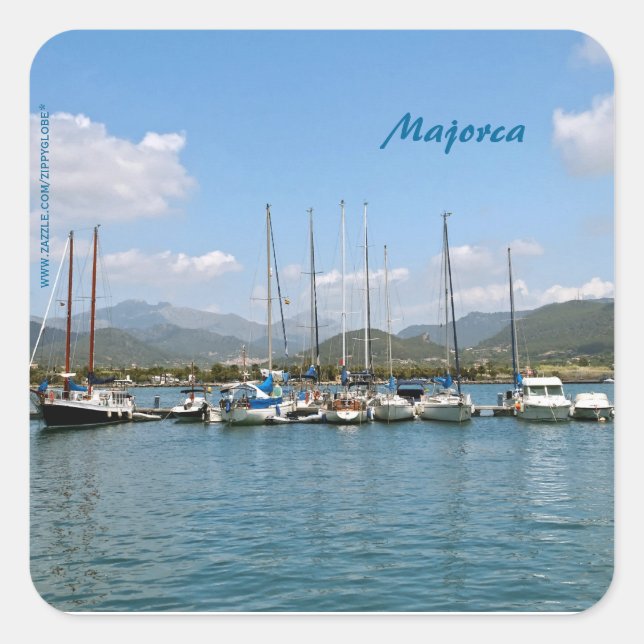 Majorca Square Sticker (Front)