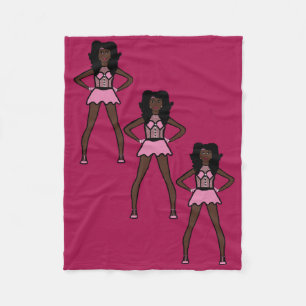 Majorette/ Dancer Fleece Blanket Cotton Candy