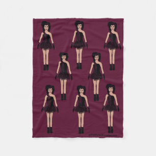 Majorette/ Dancer Fleece Blanket Mauve