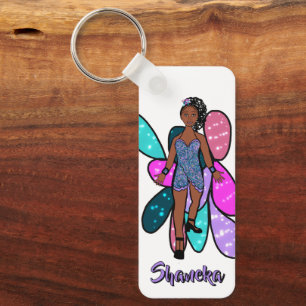 Majorette /Dancer Keychain Lavendar Ruffle
