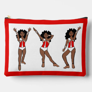 Majorette Dancer Red White Switch  A Accessory Pouch