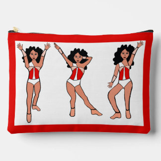 Majorette Dancer Red White Switch  B Accessory Pouch