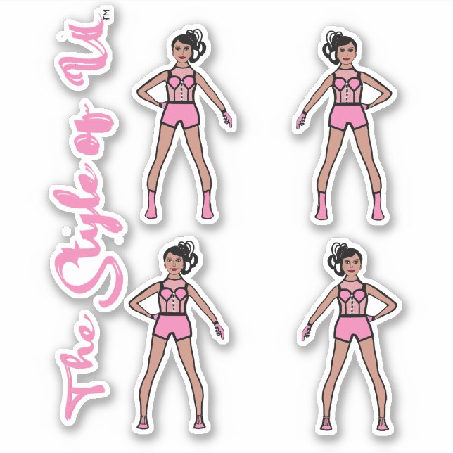 Majorette / Dancer Stickers Cotton Candy 2 (Front)