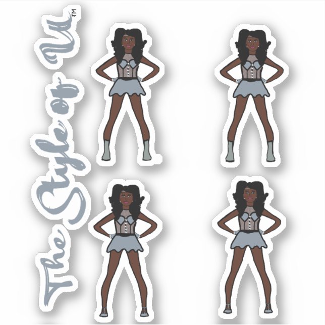 Majorette / Dancer Stickers Overcast (Devant)