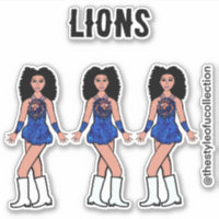 Majorette / Dancer Stickers Sapphire Lion B