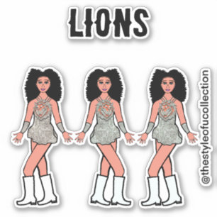 Majorette / Dancer Stickers  Silver  Lion B