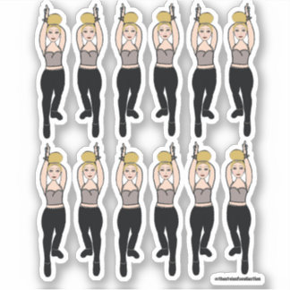 Majorette / Dancer Stickers Smoke Black 2