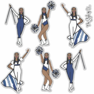 Majorette / Danseur / Cheval / Stickers Drapeau Ma