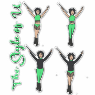 Majorette / Danseuse Changer Rapide Stickers Fring