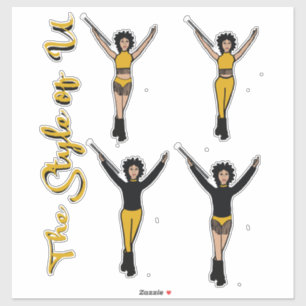 Majorette / Danseuse Changer Rapide Stickers Fring
