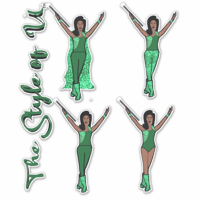 Majorette Sparkle Stickers (Apple 2) (Front)