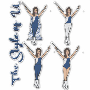 Majorette Sparkle Stickers (Azul Spark ) 
