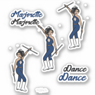Majorette / Stickers Danseuse Marine Diamant 2