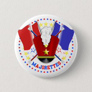 Majorettes Badge 2 Inch Round Button