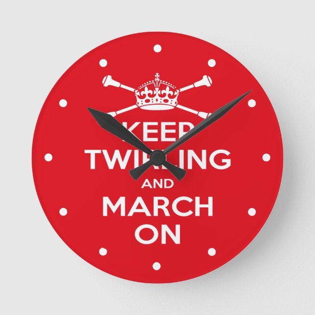 Majorettes KEEP CALM Clock (Front)