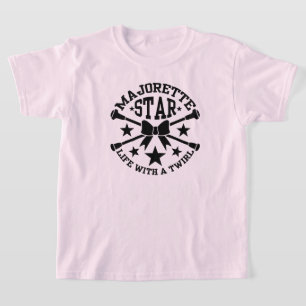 Majorettes, Majorette Star, Crossed Batons T-Shirt