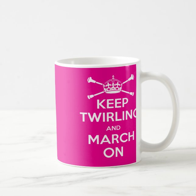 Majorettes rose Conserver Twirling Mug (Droite)