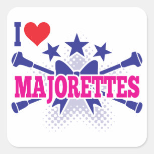 Majorettes Square Sticker