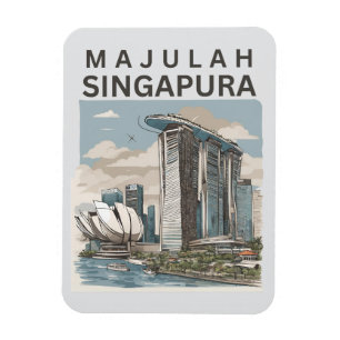 Majulah Singapura Magnet