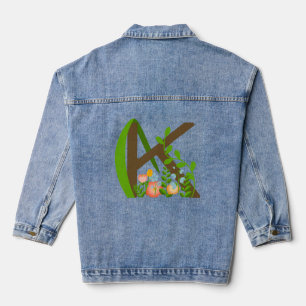 Majuscule K monogramme floral