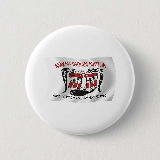 Makah Tribe Flag Button (Front)